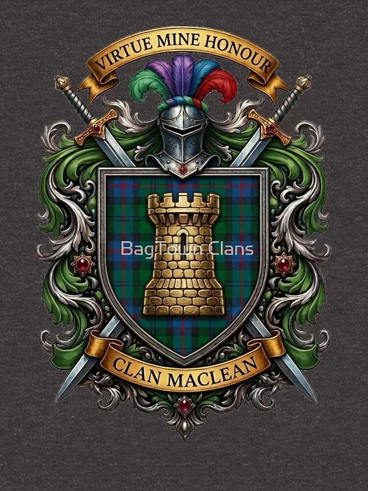 Clan MacLean Crest Badge by BagTown Clans