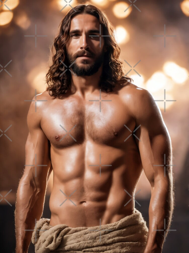 Sexy Shirtless Jesus by Bunmigraphics