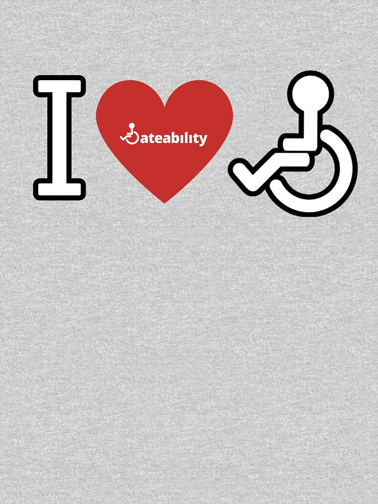I ♥️ ♿️ (Disability Pride) by Dateability