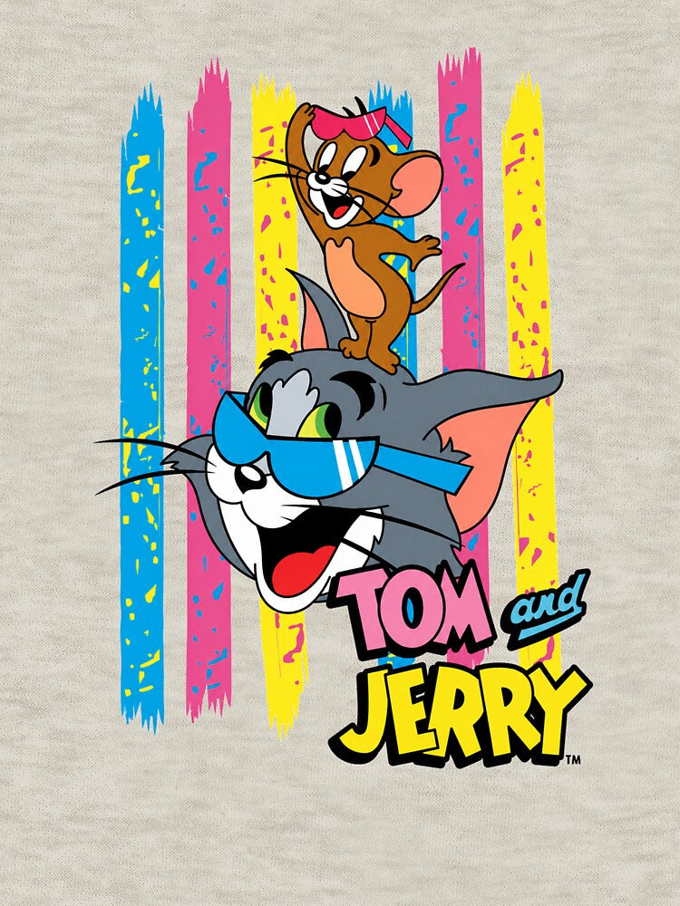 Tom and Jerry Vintage Cartoon Retro Design by Soft Glow