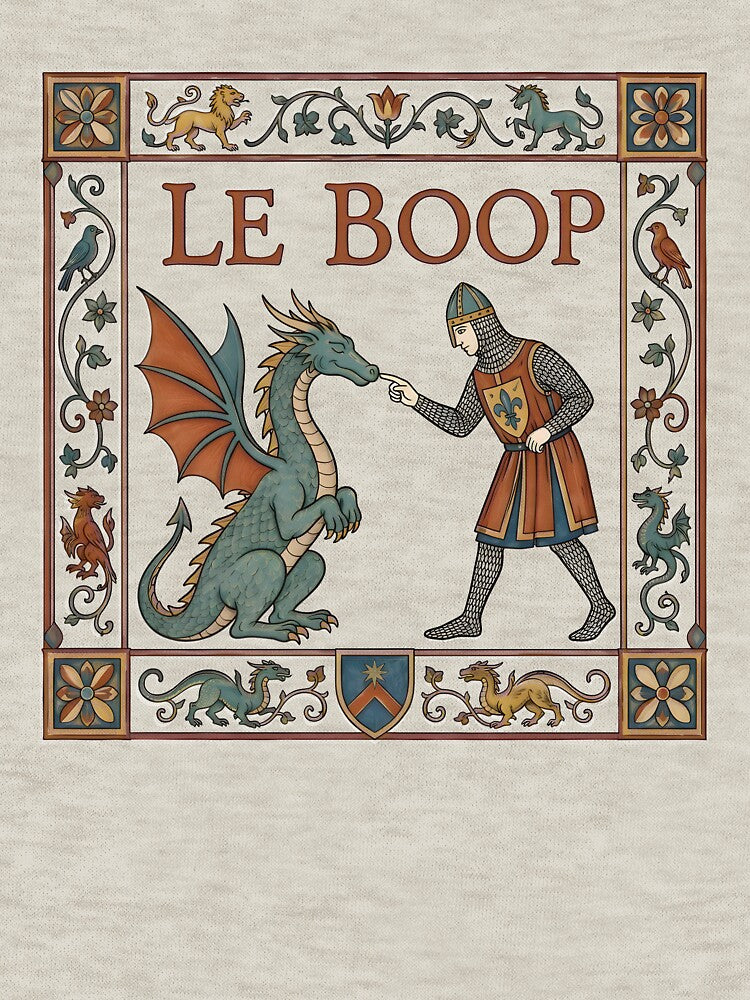 Le Boop Dragon - Funny Knight and Dragon by PearlArtss