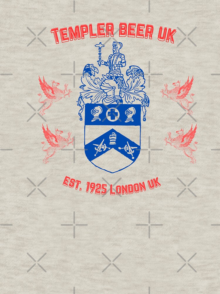 Knights Templer Beer London UK 1925 Est. Crest Coate of Arms 1966 Version - 09 by Henk GoGo T-Shirts ⭐️⭐️⭐️⭐️⭐️