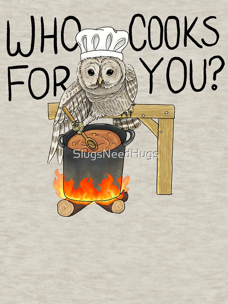 Barred owl chef by SlugsNeedHugs