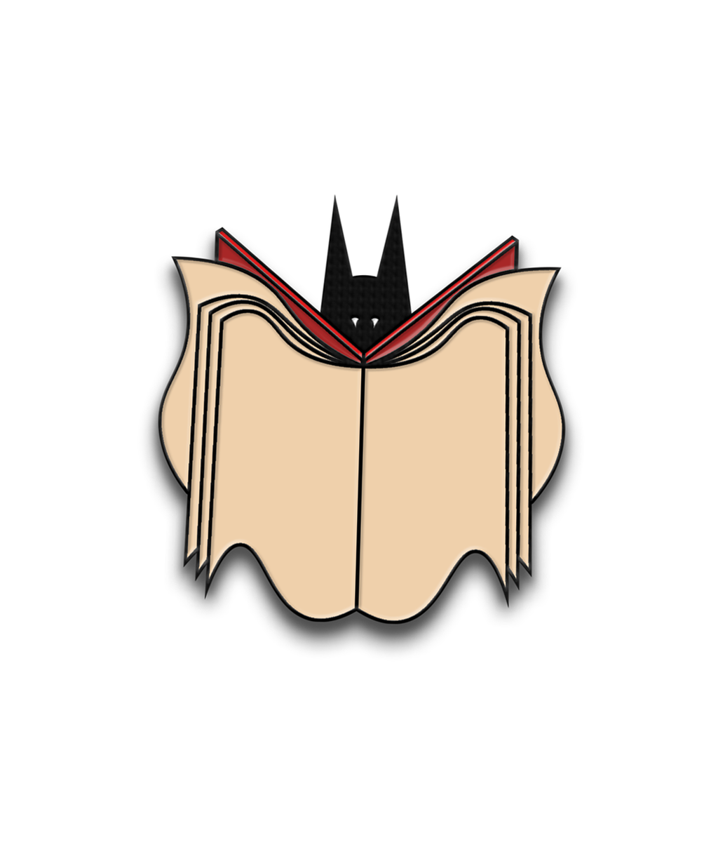 Book Bat Enamel Pin