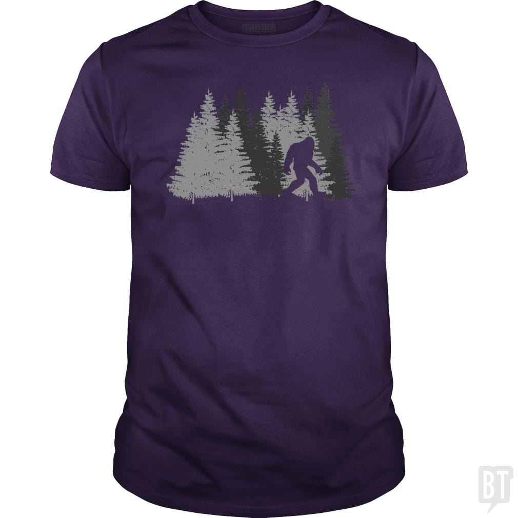 Funny Bigfoot In Forest