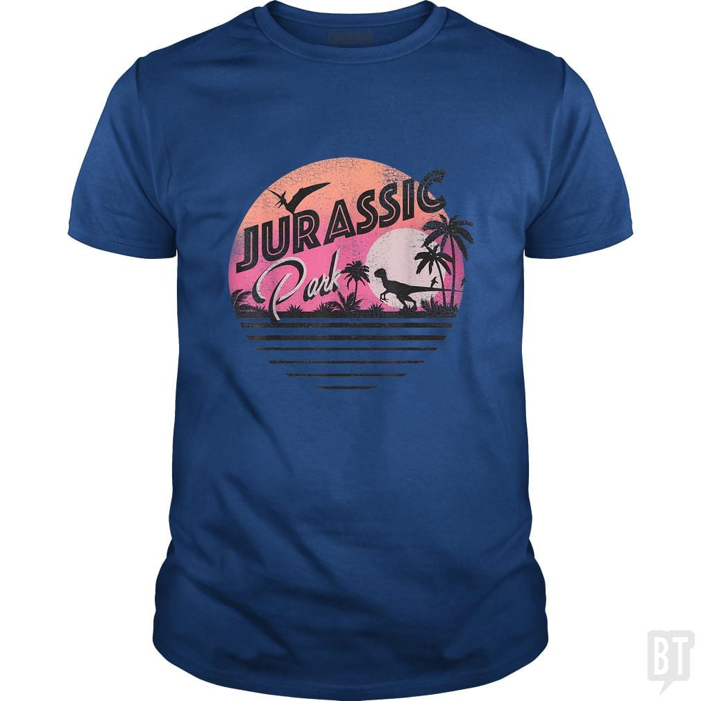Retro 90's Dinosaur Scene
