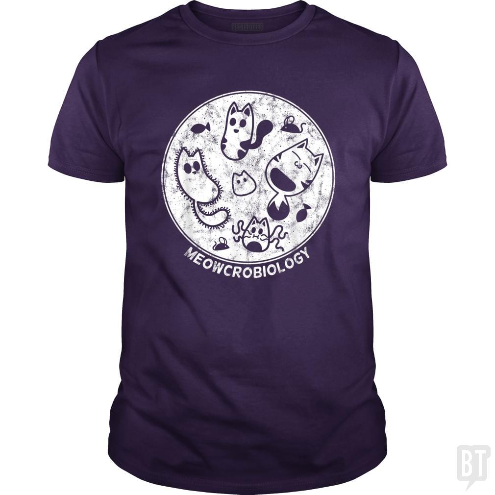 Cute Cat Distressed Bacteria Microbiology Science