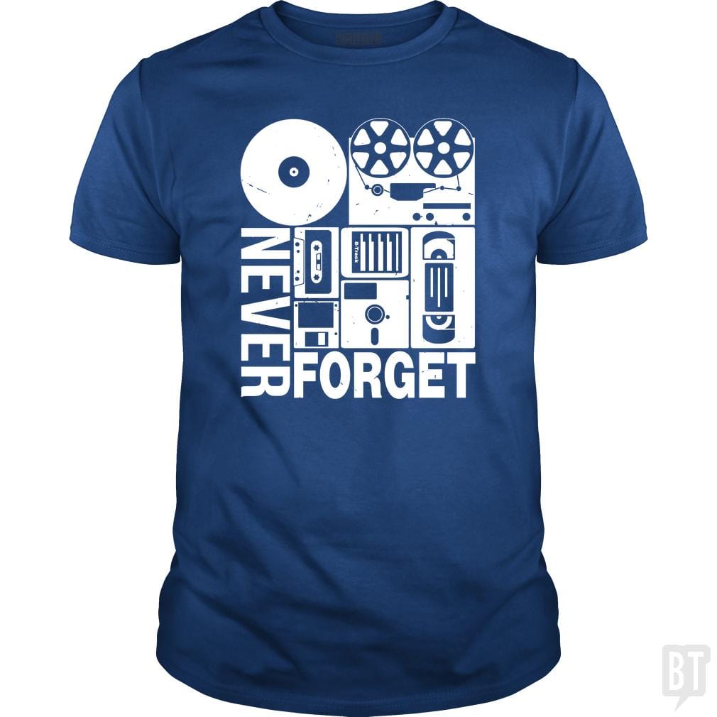 Never Forget Cassette Tape Disk Floppy