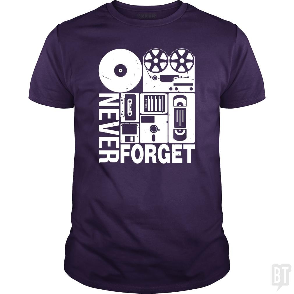 Never Forget Cassette Tape Disk Floppy