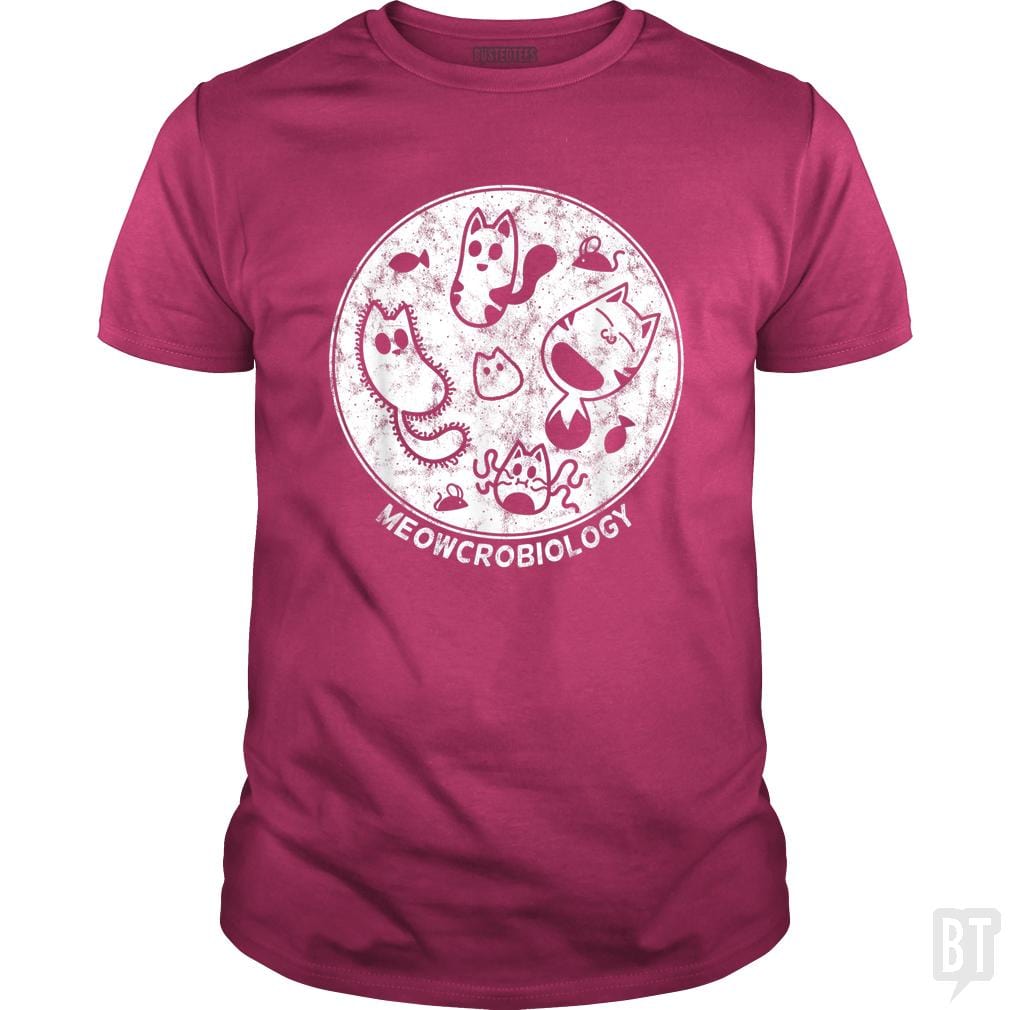 Cute Cat Distressed Bacteria Microbiology Science