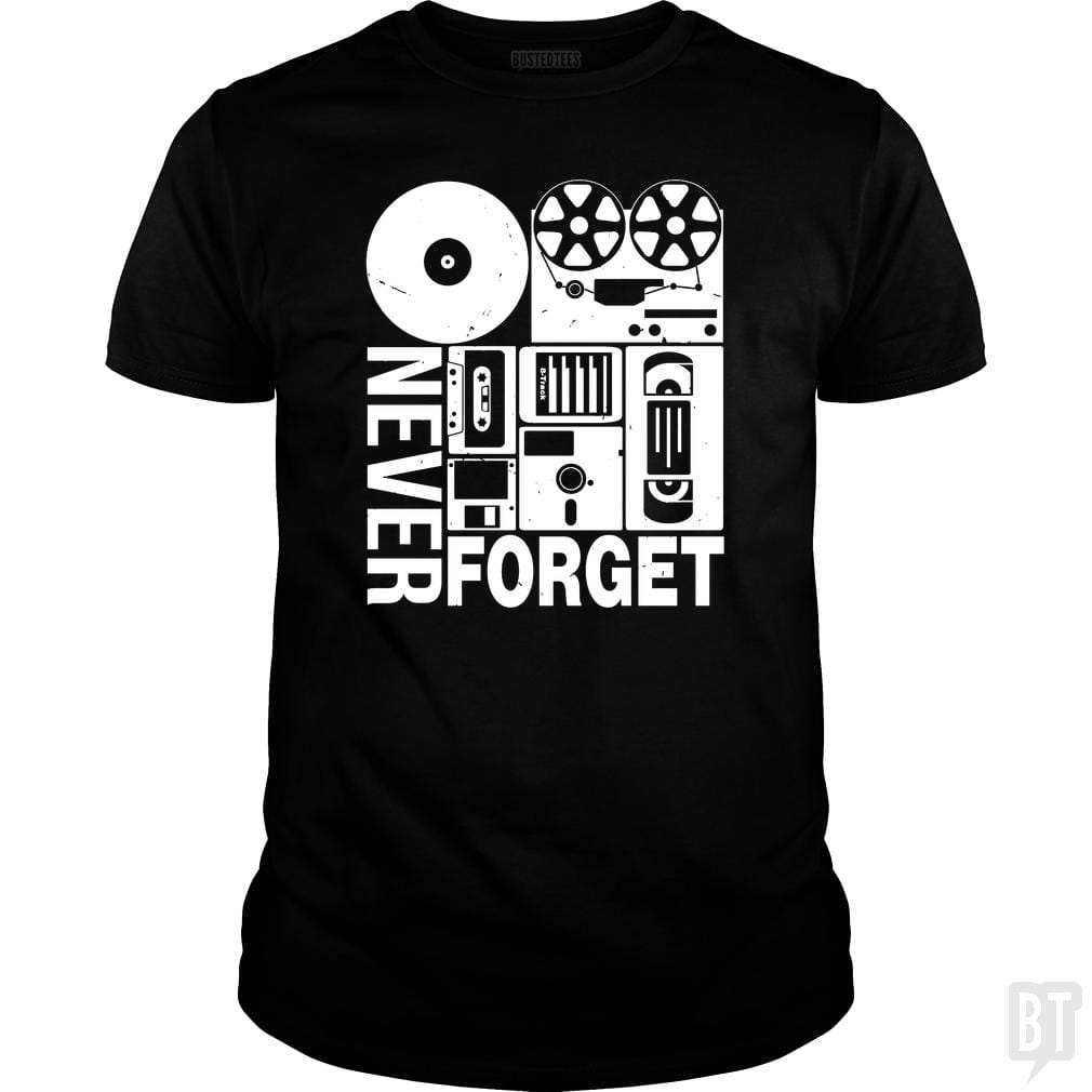 Never Forget Cassette Tape Disk Floppy