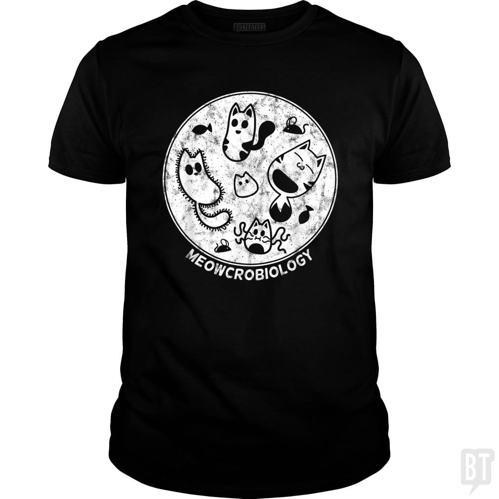 Cute Cat Distressed Bacteria Microbiology Science