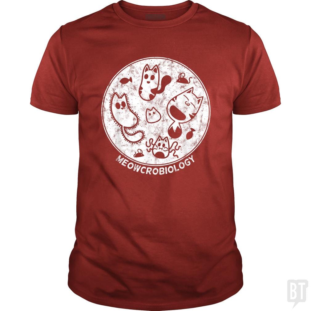 Cute Cat Distressed Bacteria Microbiology Science