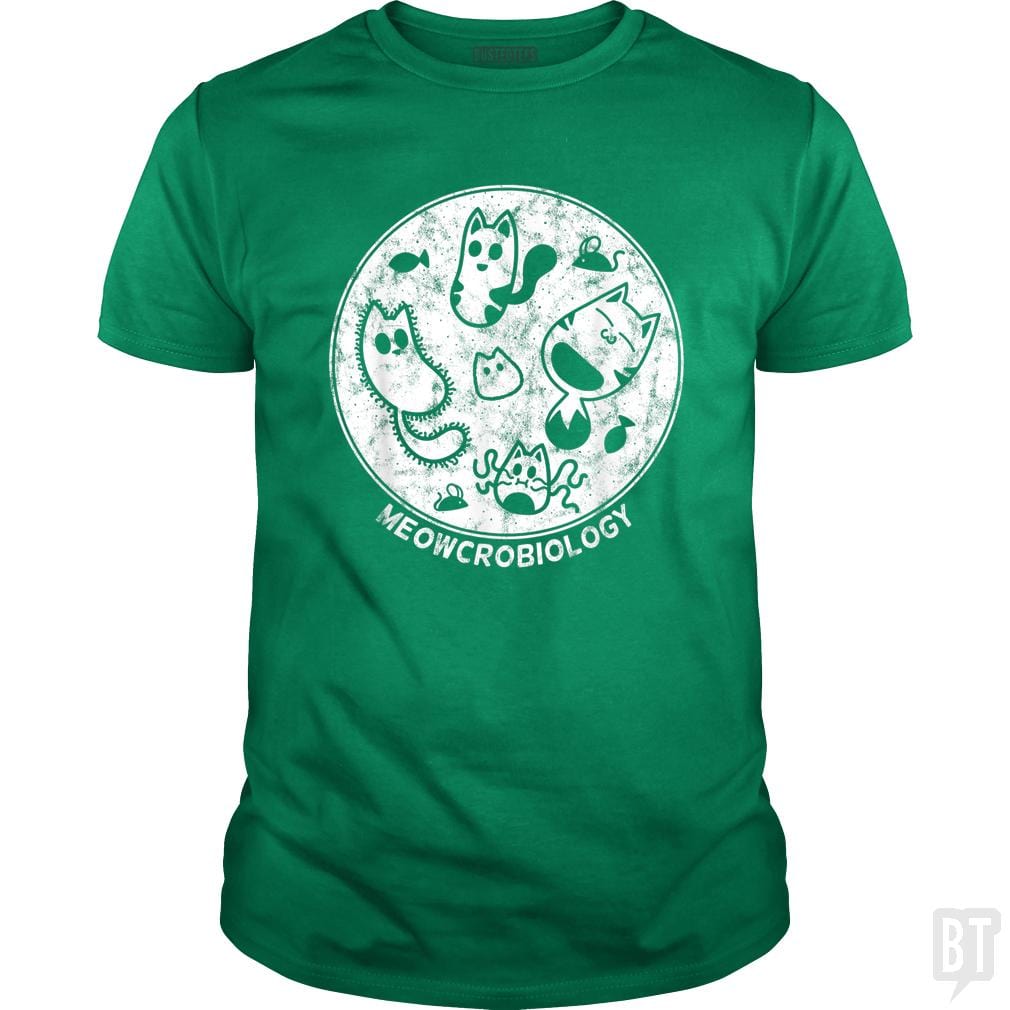 Cute Cat Distressed Bacteria Microbiology Science