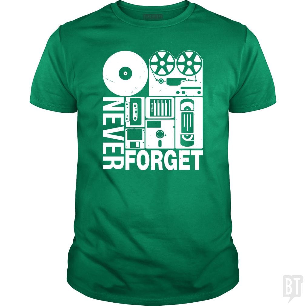 Never Forget Cassette Tape Disk Floppy