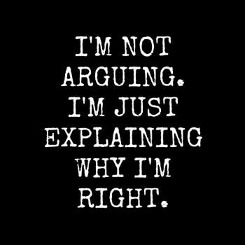 Im Not Arguing Hoodie