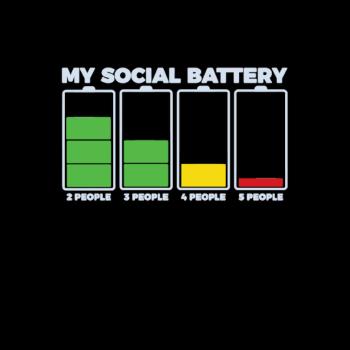 Introvert My Social Battery Hoodie