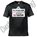 Glasgow Scotland Twinned Cities Boston 2026 Scottish World Cup USA T-shirt/Tee