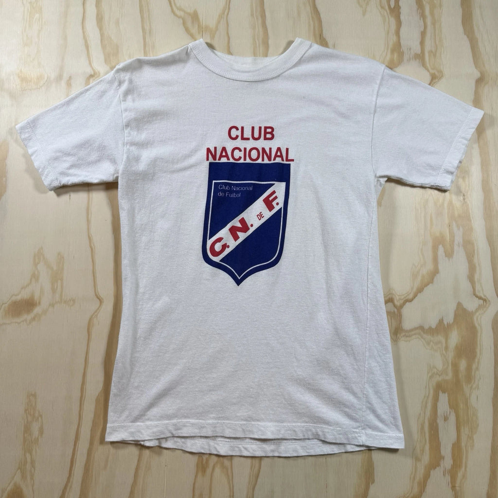 1980s Tshirt Uruguayan Futbol Club Nacional De Football Pro Soccer Tee Vtg Bolso