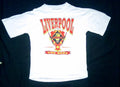 Vintage Liverpool FC T Shirt 90s Anfield The Reds White Rare Retro Football Tee