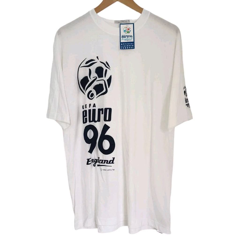Vintage England Euro 96 UEFA T-Shirt Men’s Medium M&S St Michael NWT