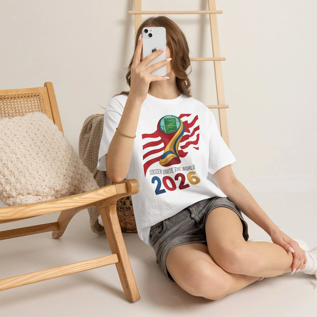 2026 Global football Cup Trophy T-Shirt | Soccer Unite The World