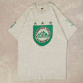 Fruit Of The Loom Vintage Steamboat Soccer Academy Graphic T-Shirt M Mens Grey