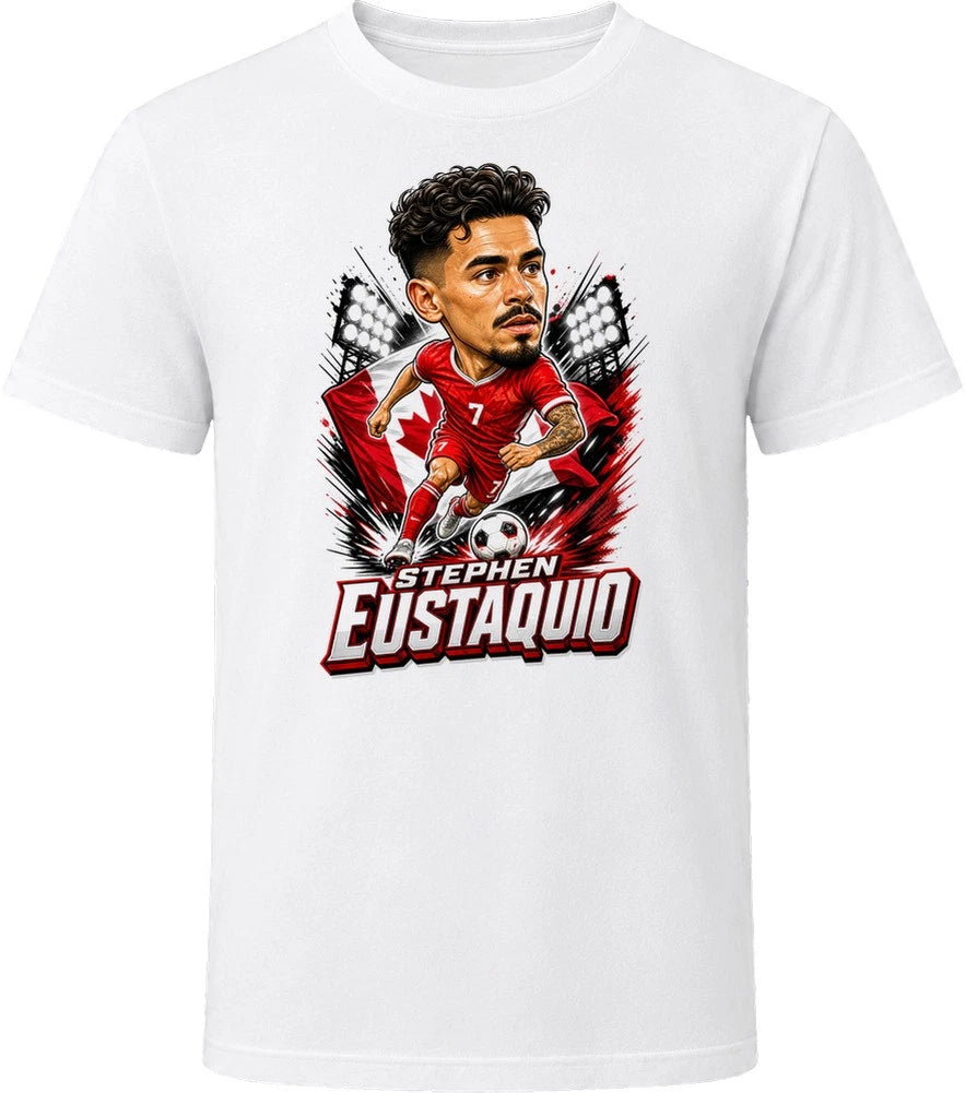Stephen Eustaquio, Canada Caricature Soccer 2026 T Shirt