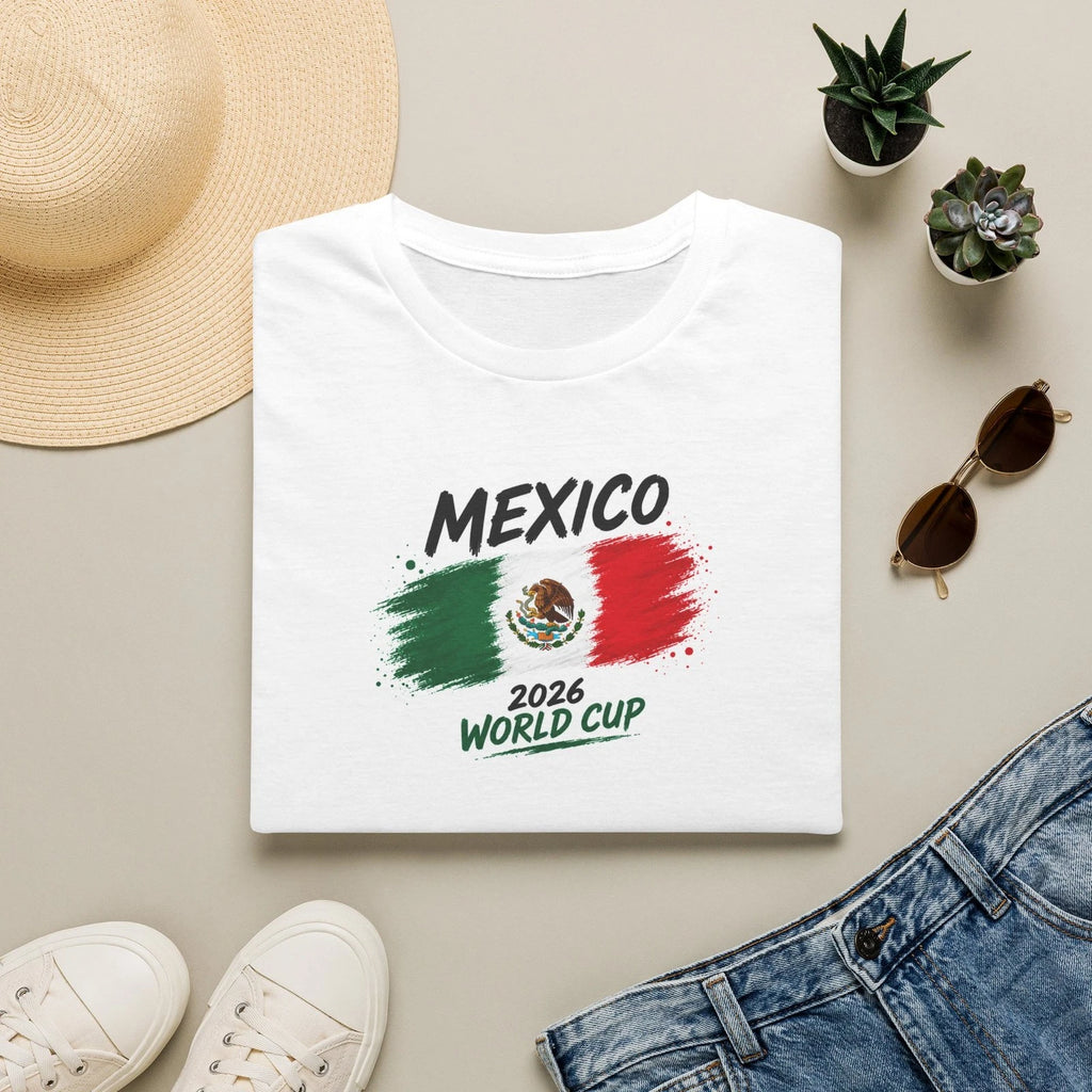 Mexico World Cup 2026 T-Shirt Flag Soccer Design