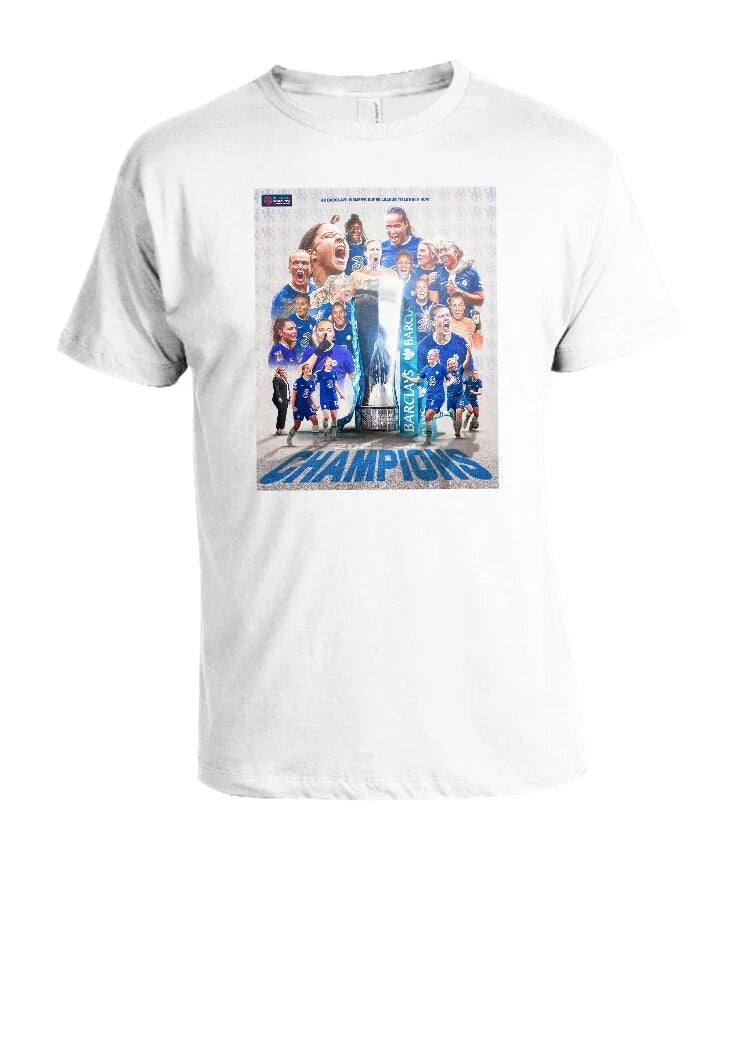 Chelsea Women FC Champions 22/23 T-Shirt All Adults & Kids sizes available