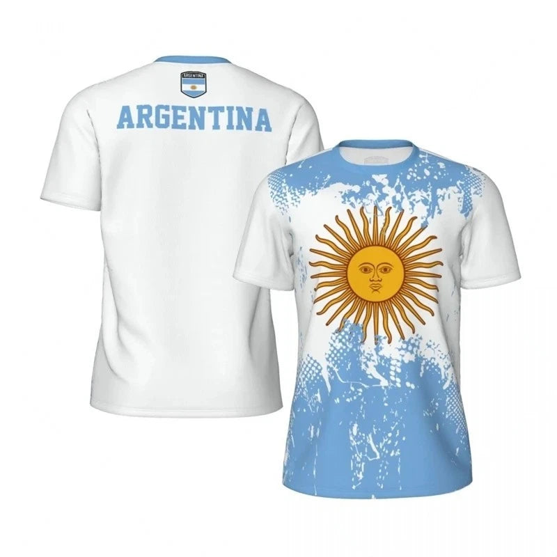 Argentina Football T-Shirts Polyester 2026 WORLD CUP Tees