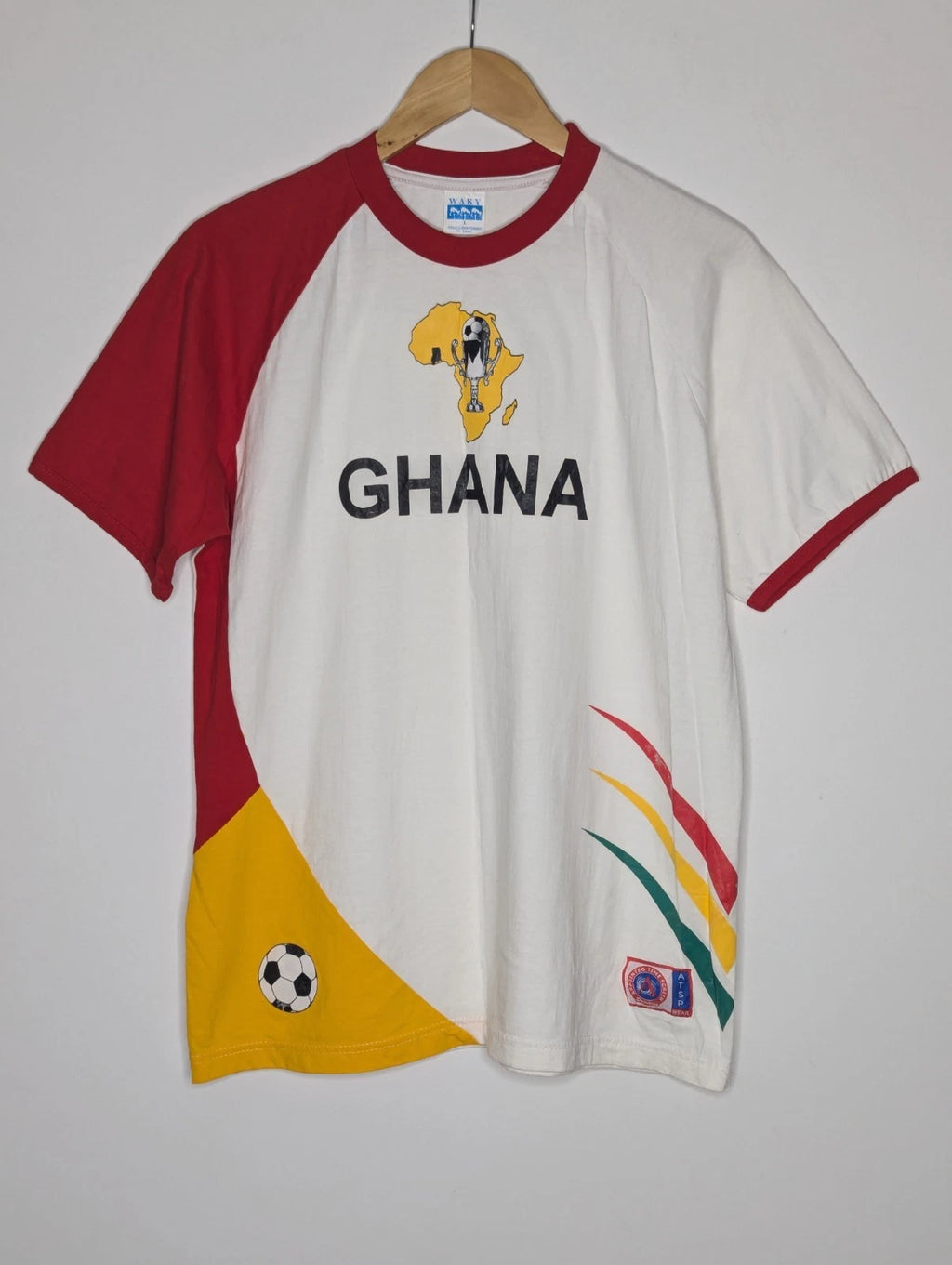 Vintage Ghana Football Soccer T-shirt ATSP Wear Men's Large