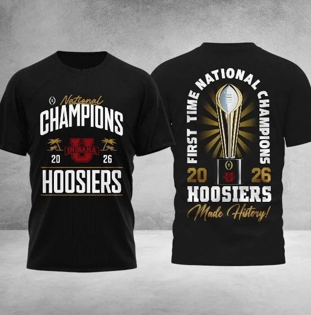 Indiana Football First Time National Champions 2026 Shirt Make History NCAA
