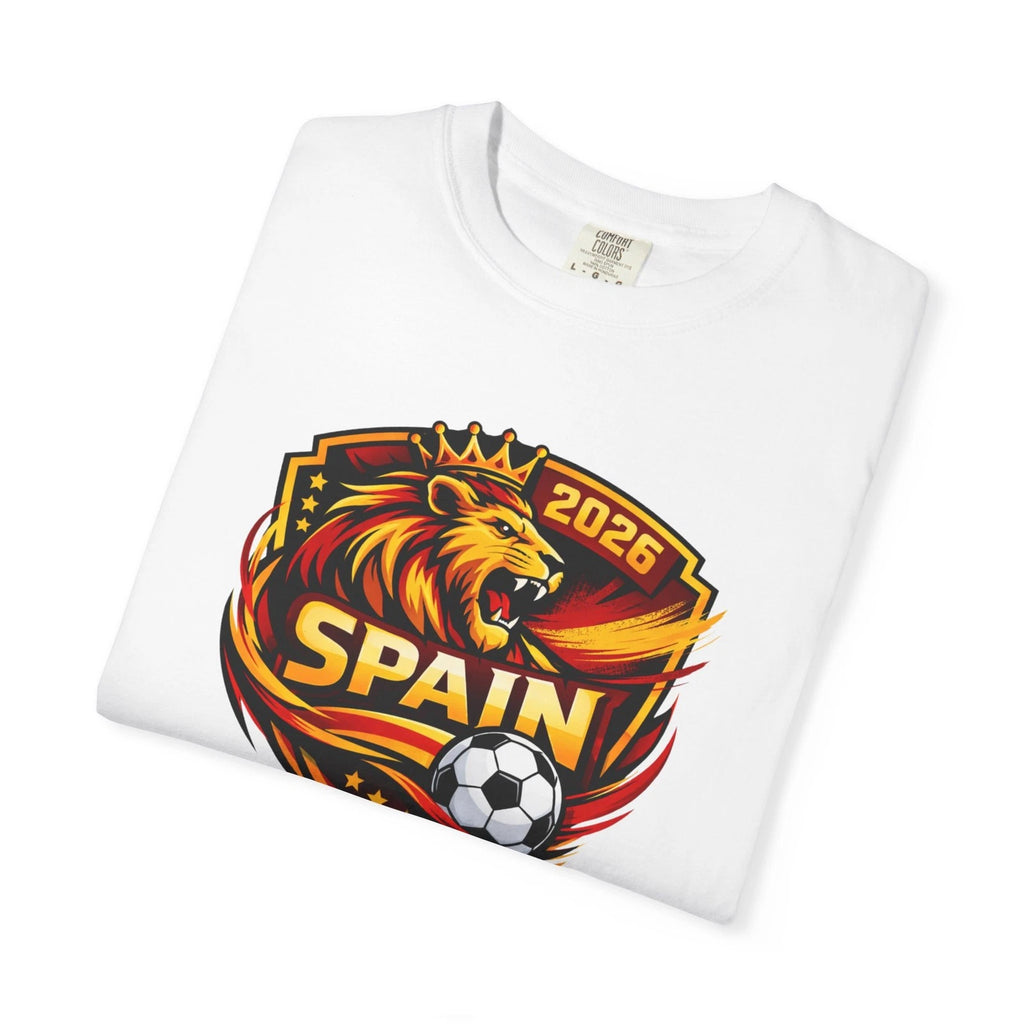 Spain Lion Soccer Crest T-Shirt | 2026 Football Badge