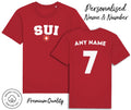 Switzerland T-Shirt Personalised Name & No World Cup 2026 Kit Football Euro