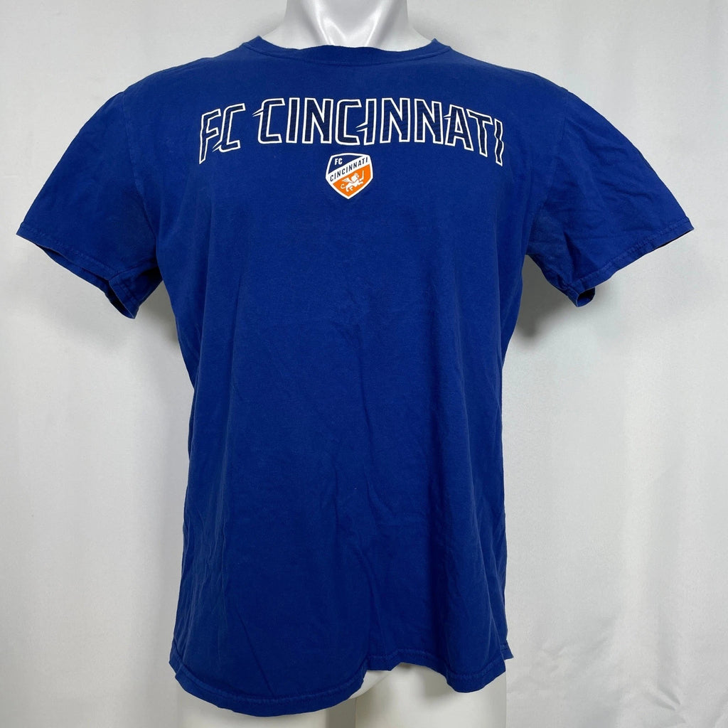 FC Cincinnati Soccer MLS Primary Team Logo Fanatics Royal T-Shirt Men's LARGE