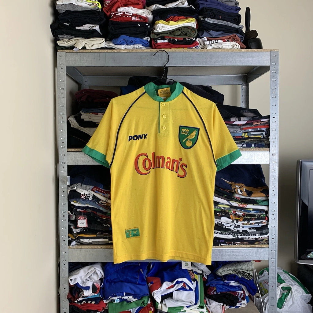 Rare! #10 Norwich City Pony Vintage Soccer Jersey 1997