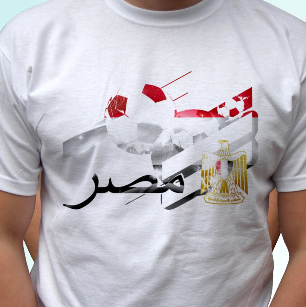 Egypt football flag white t shirt soccer tag gift cup top tee design