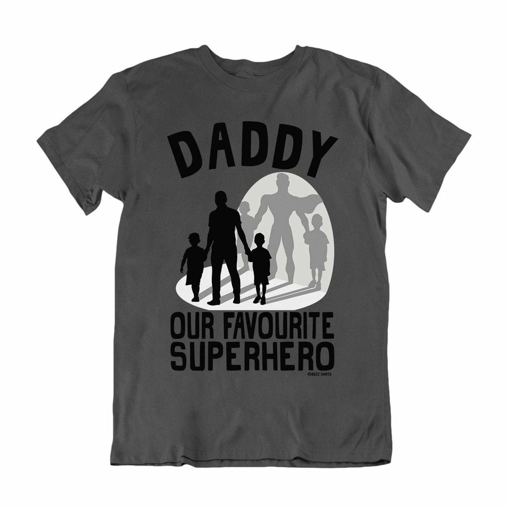 Mens DAD T-Shirt DADDY and SONS Our Favourite Superhero  Christmas Gift