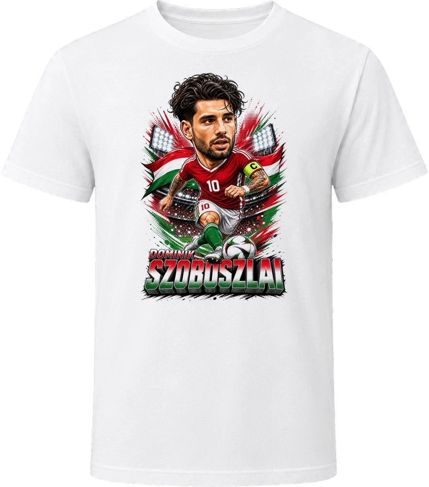 Dominik Szoboszlai, Hungary Caricature Soccer 2026 T Shirt