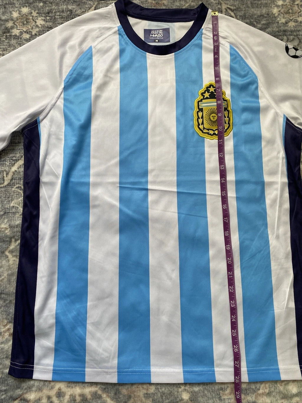 Argentina Soccer Xcelsius Active Game Of The World Shirt Men’s Medium