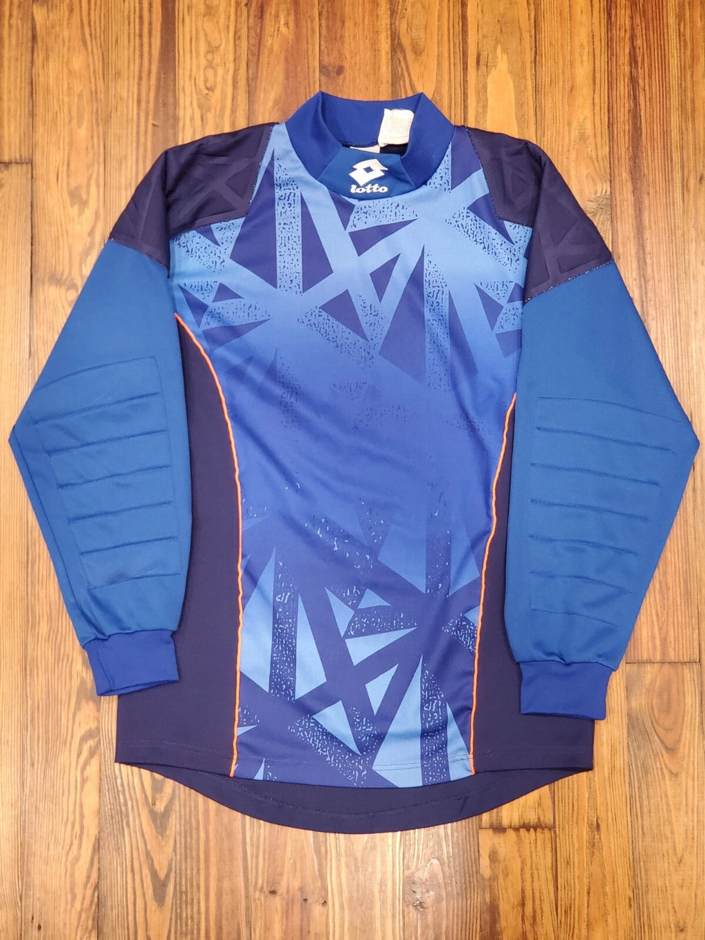 Vintage 1990's Lotto All Over Print Long Sleeve Goalkeeper Jersey Size Medium