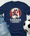Canada 2026 World Soccer TShirt Futbol Shirt Canadian Flag Tee Gildan Unisex