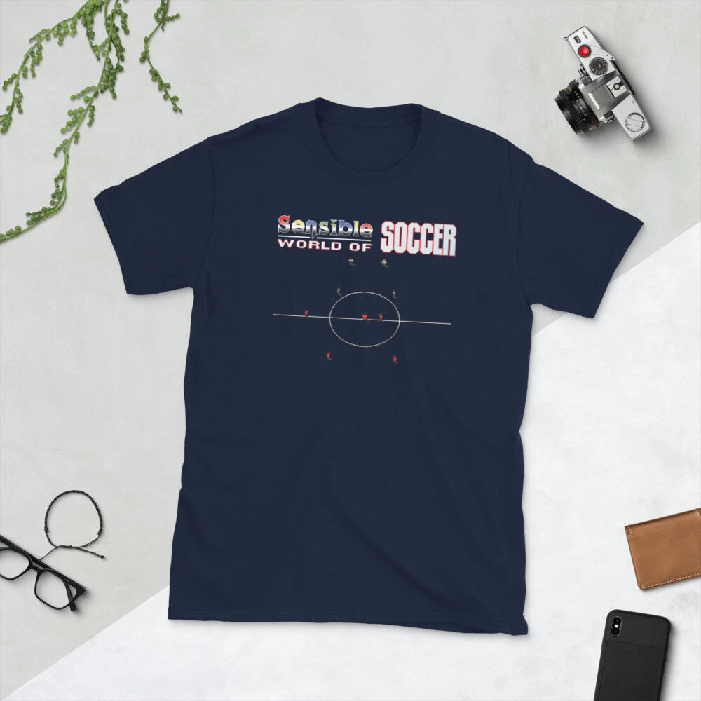 Sensible World of Soccer retro video game computer Short-Sleeve Unisex T-Shirt