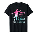 Girl Soccer Player Gifts Team Cleats Mom Goalie Captain T-Shirt