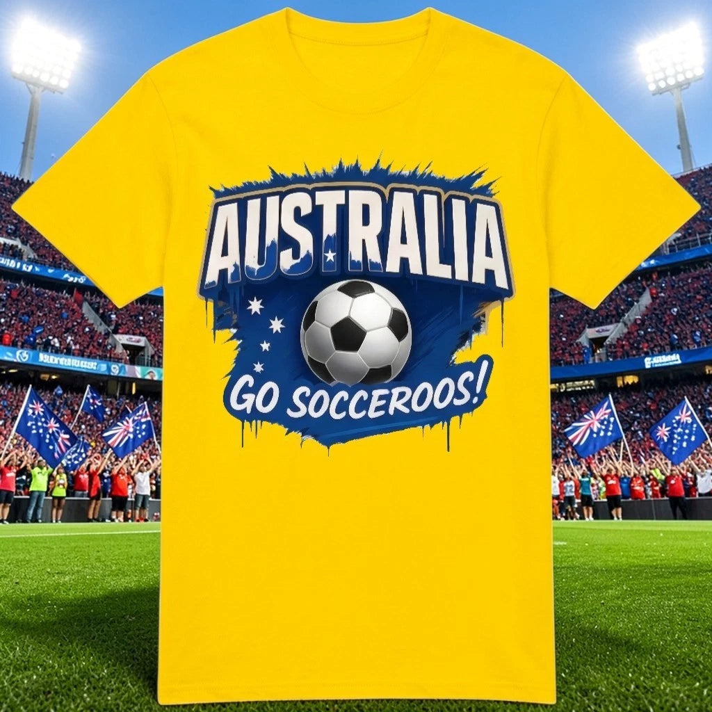 Australia Go Socceroos T Shirt, Australia Soccer Fan Shirt, Football 2026