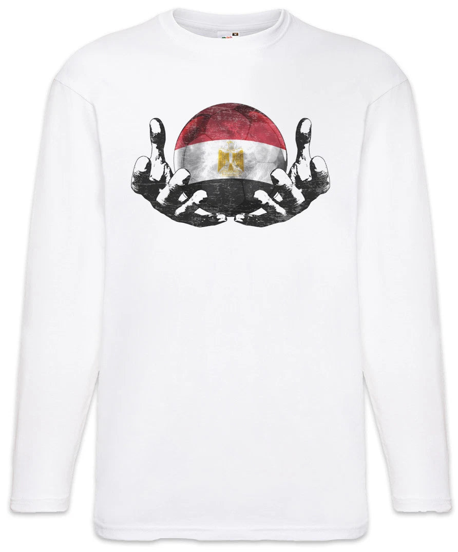 Egypt Football Magic Ball Men Long Sleeve T-Shirt egyptian Soccer Flag