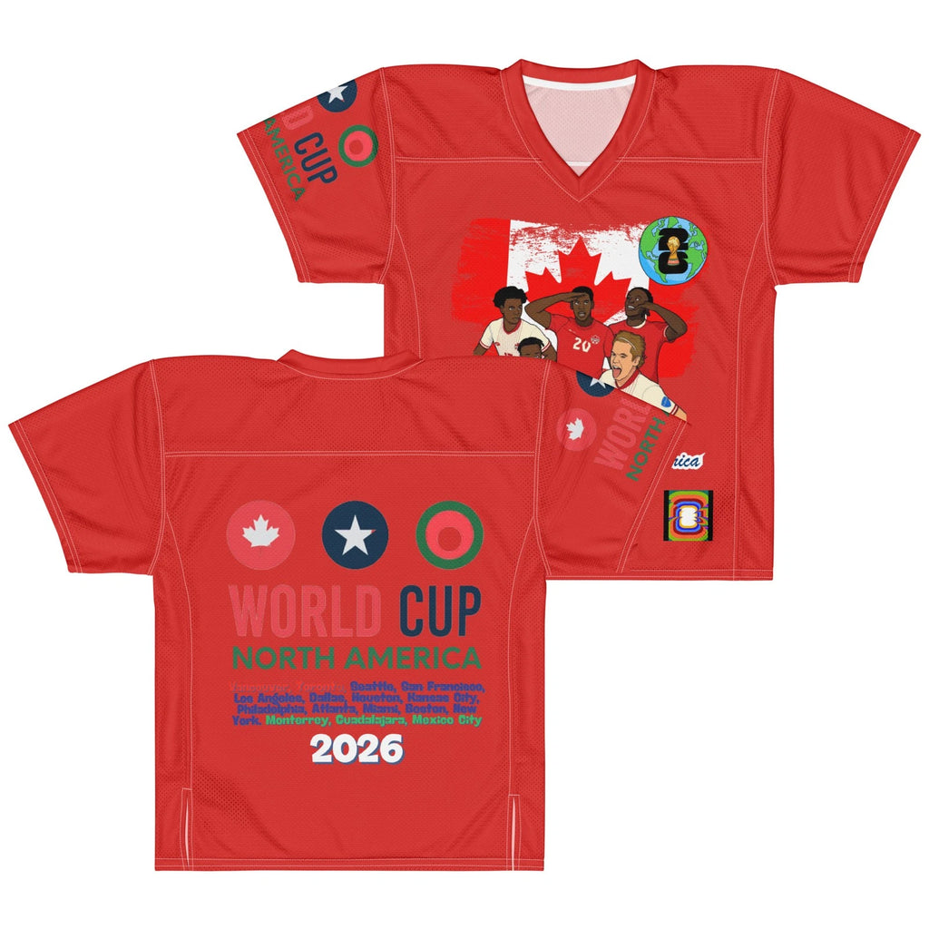 World cup Soccer 2026 Canada Unisex American football jersey Canada