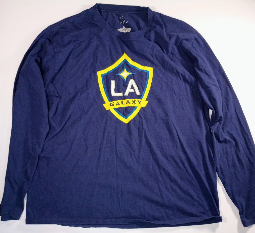 Men's Fanatics LA Galaxy Soccer Graphic Blue Long Sleeve Shirt XL 9 Imbrahimovic