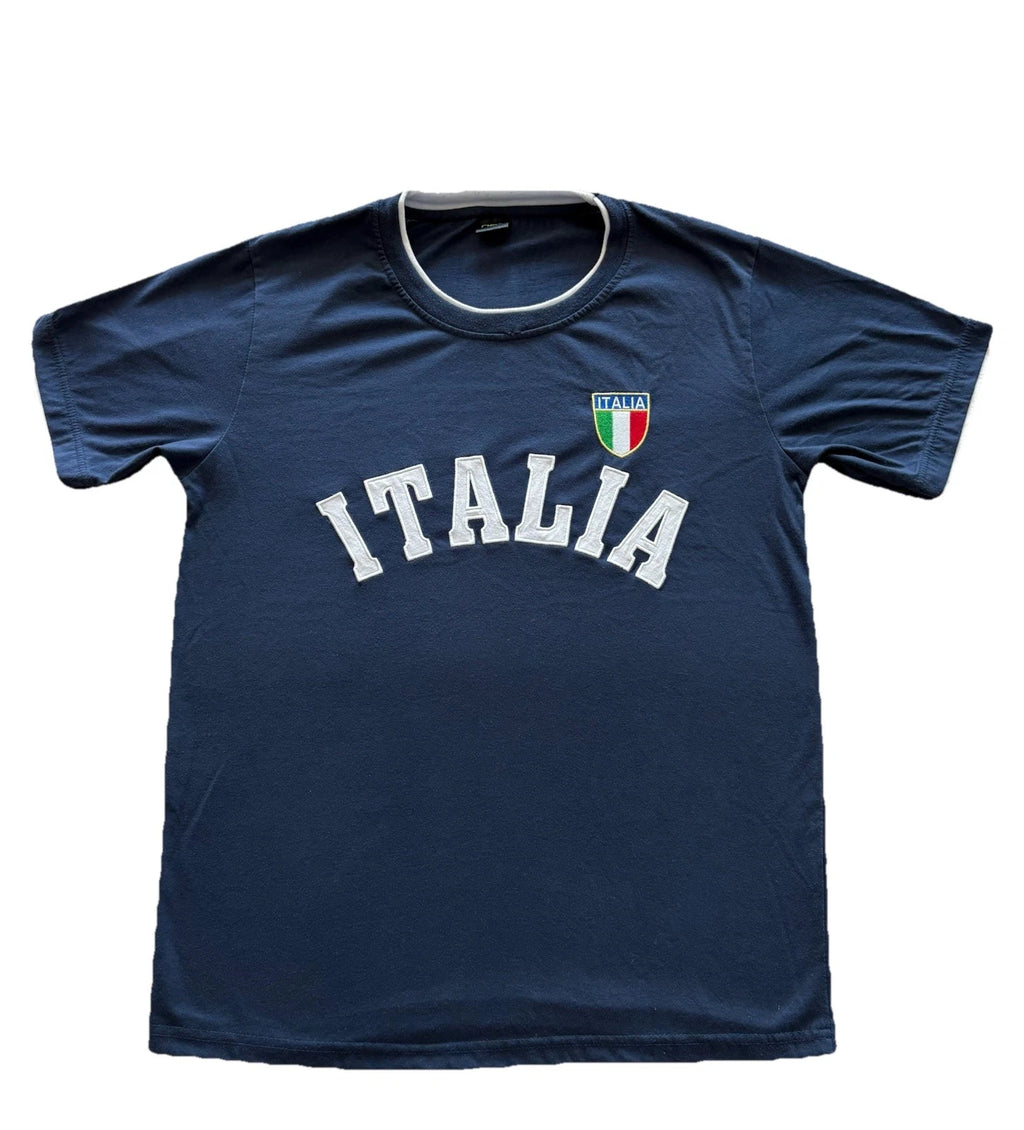 Early 2000’s Vintage Soccer Italia Tshirt Sz M Streetwear Grunge Style